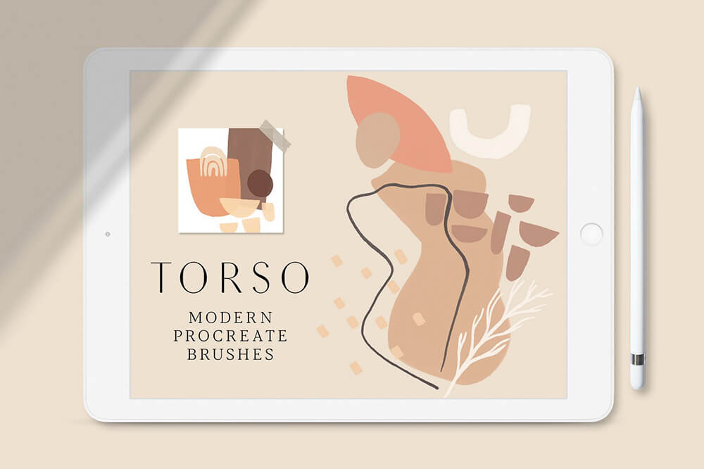 一套专业水彩艺术Procreate笔刷素材包