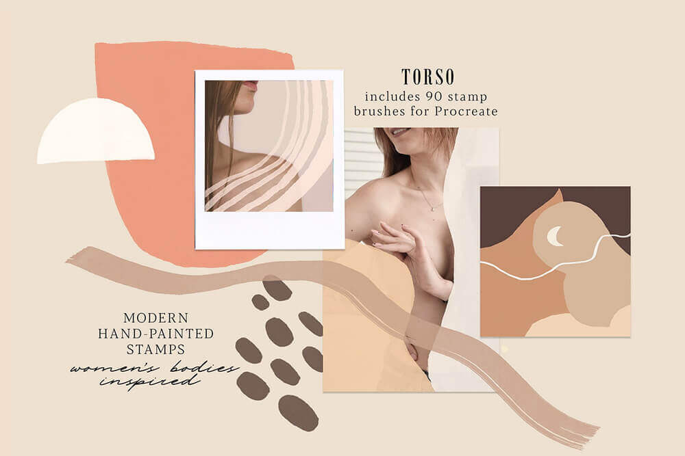 一套专业水彩艺术Procreate笔刷素材包