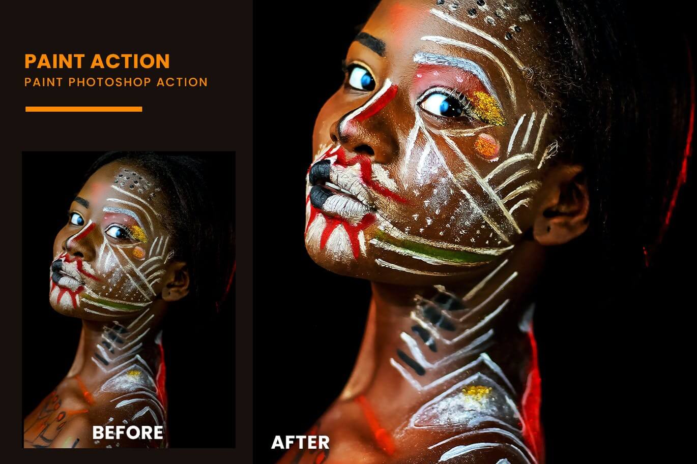 逼真有质感的手绘油画风格photoshop动作预设