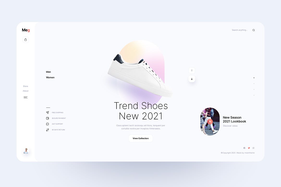 一套风格简洁的服装饰品电商类APP UI kit素材包