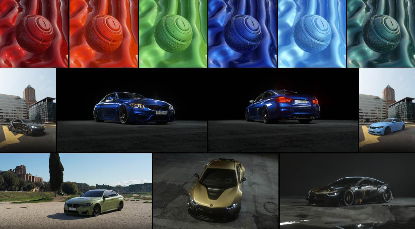 120+车漆材质球预设OC车漆材质球预设