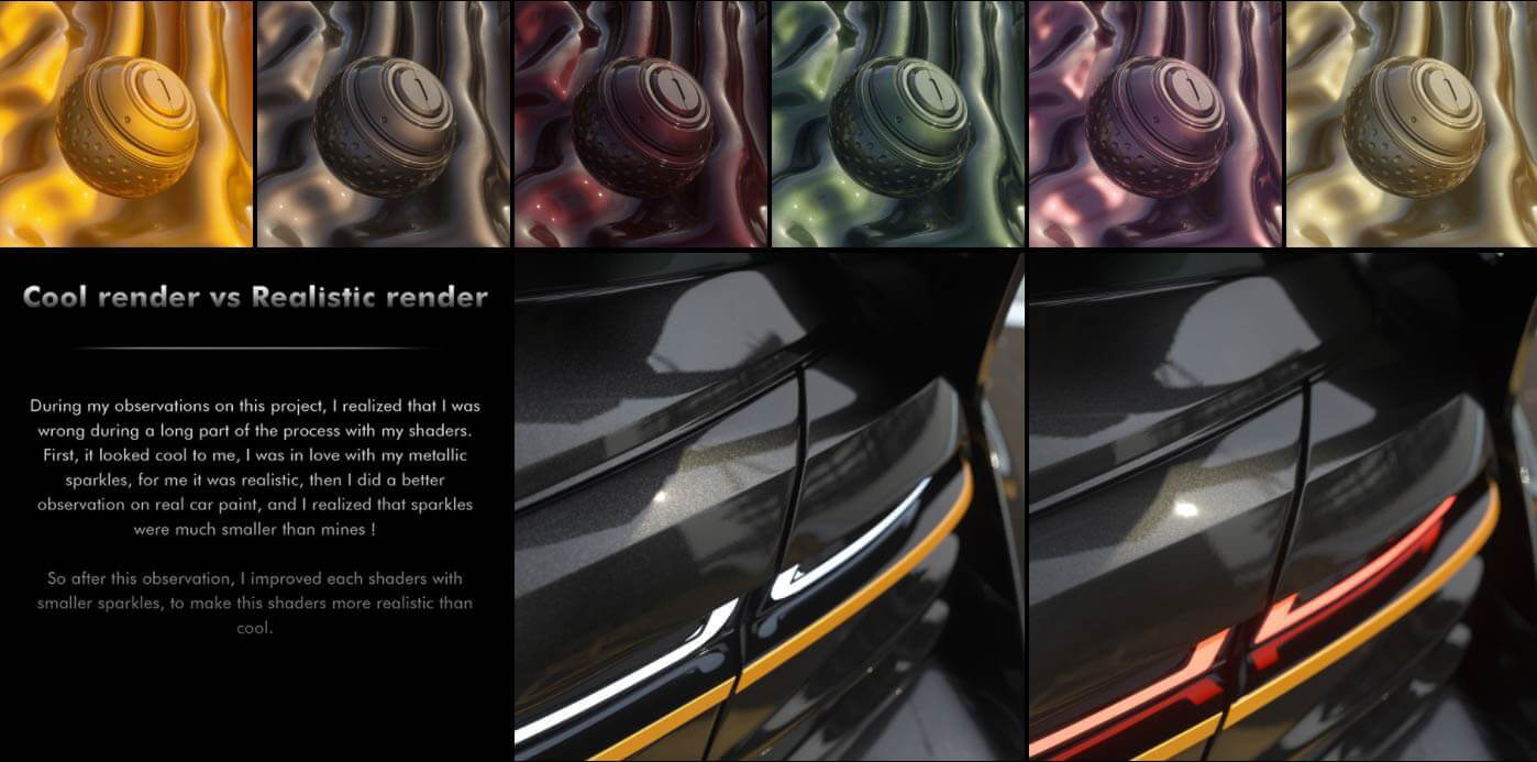 120+车漆材质球预设OC车漆材质球预设