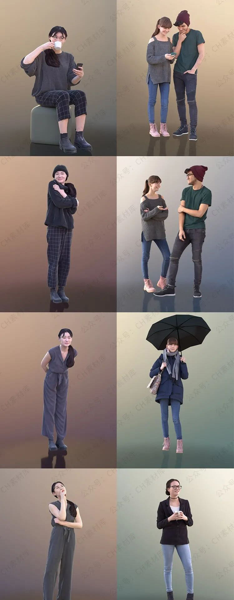 太香了!435款3D角色模型一下就能盘了,喜欢的赶快下载吧