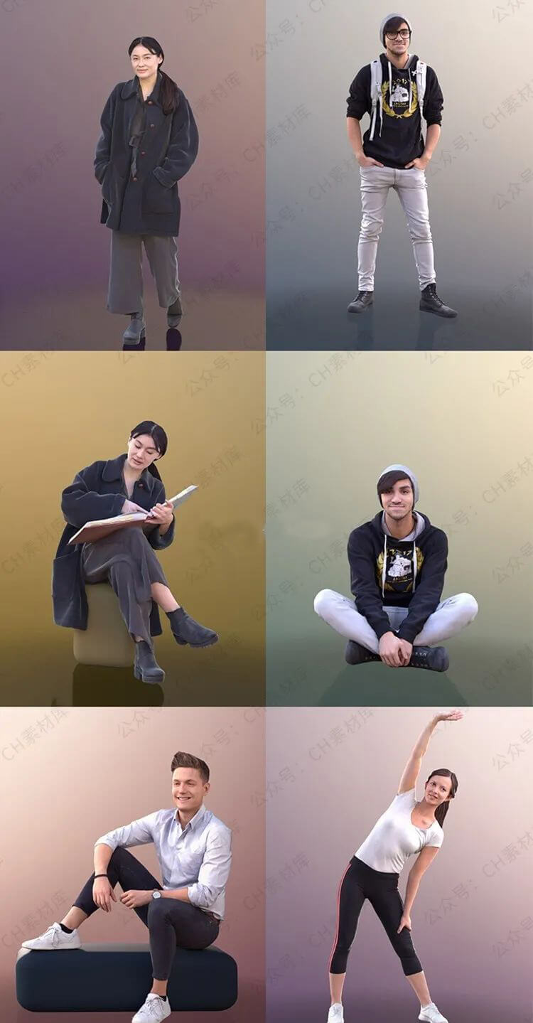 太香了!435款3D角色模型一下就能盘了,喜欢的赶快下载吧