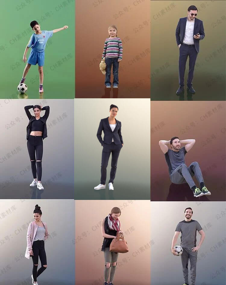 太香了!435款3D角色模型一下就能盘了,喜欢的赶快下载吧