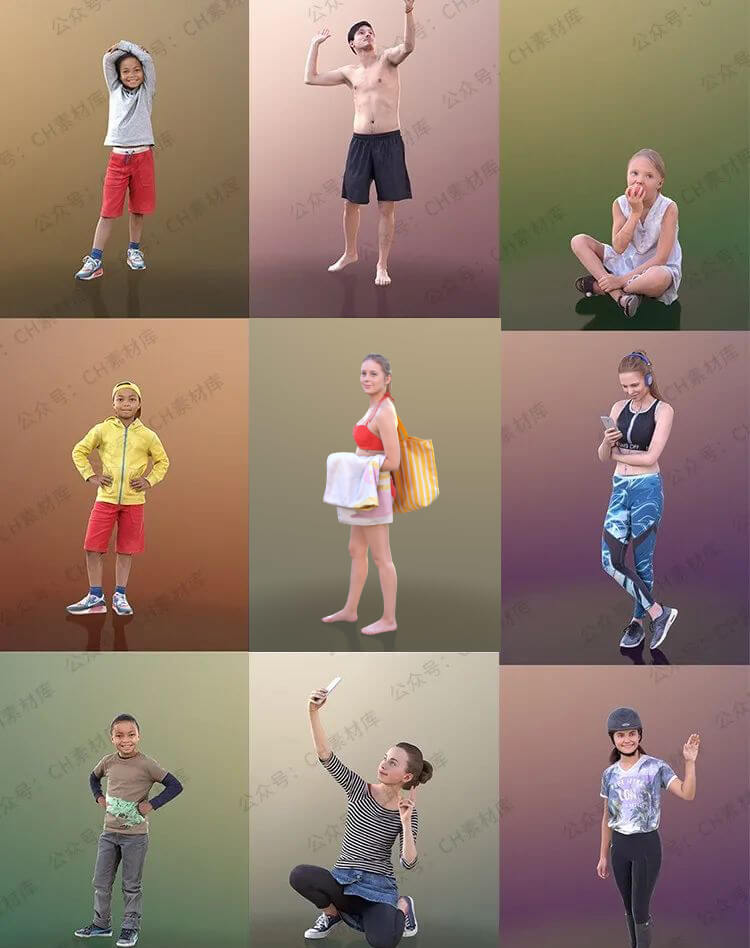 太香了!435款3D角色模型一下就能盘了,喜欢的赶快下载吧