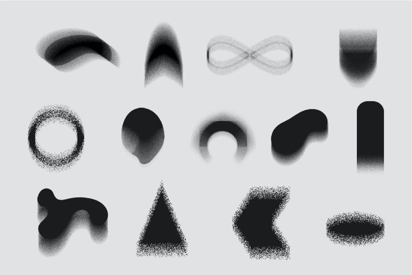 25个适用于Procreate的粒状笔刷素材包