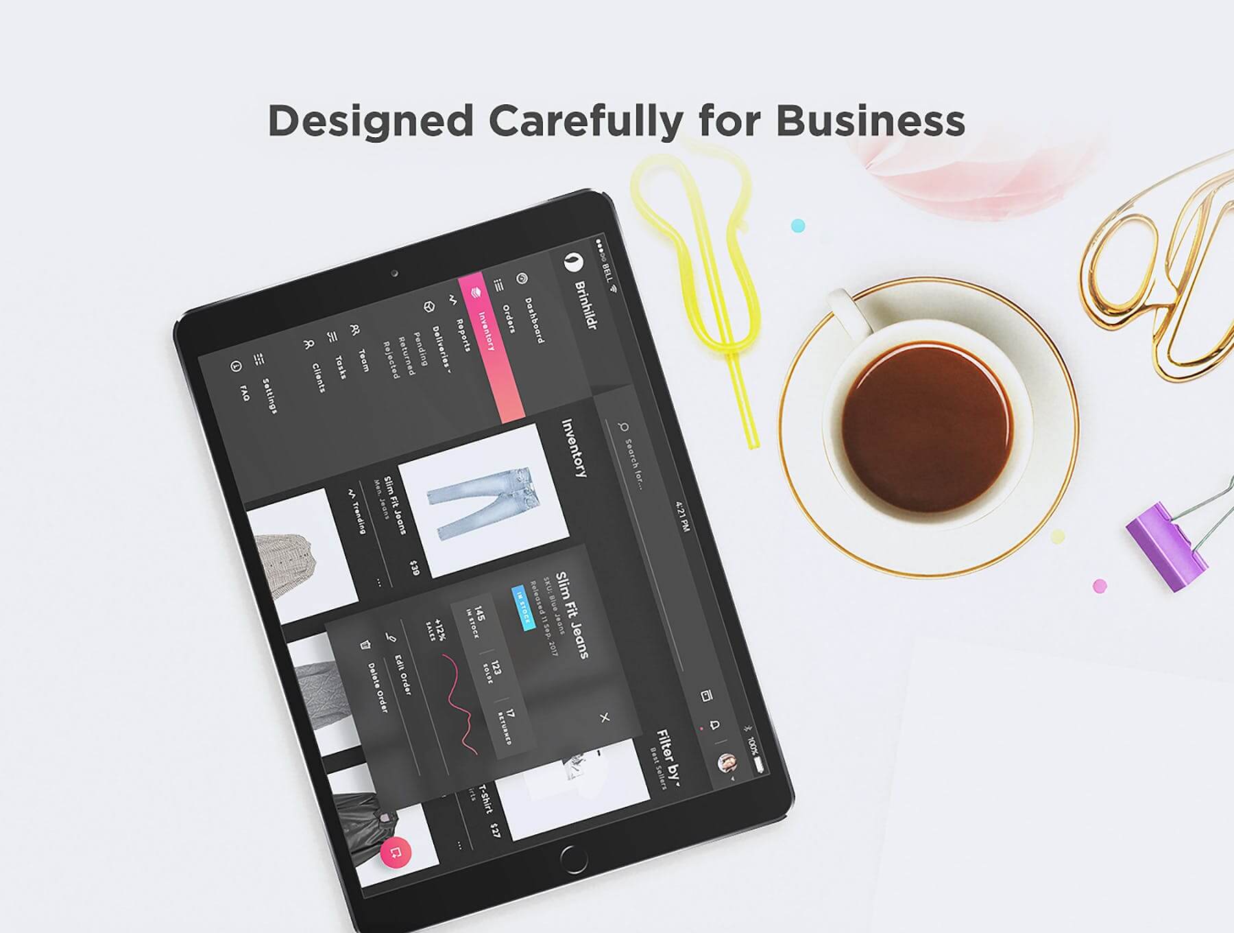 一套干净优雅的后台管理UI素材模板