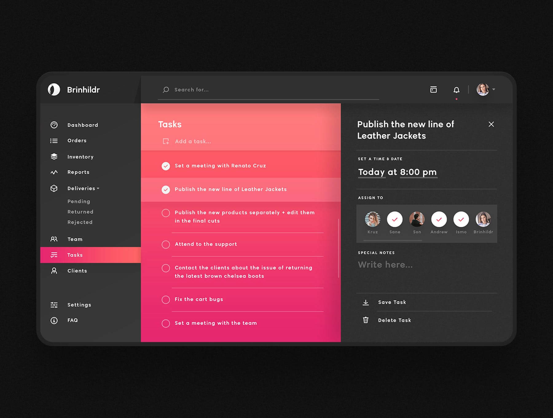 一套干净优雅的后台管理UI素材模板