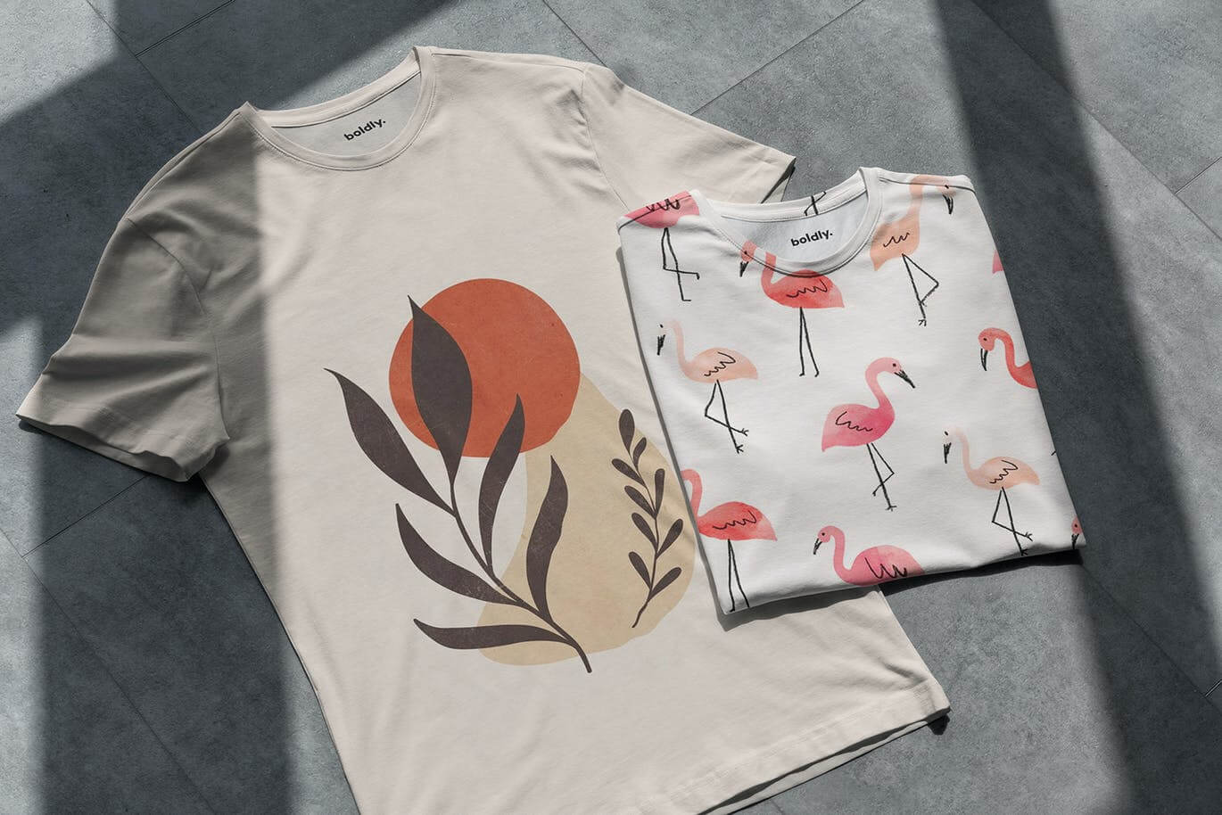 10个高端真实有逼格的T恤服装VI样机PSD素材包