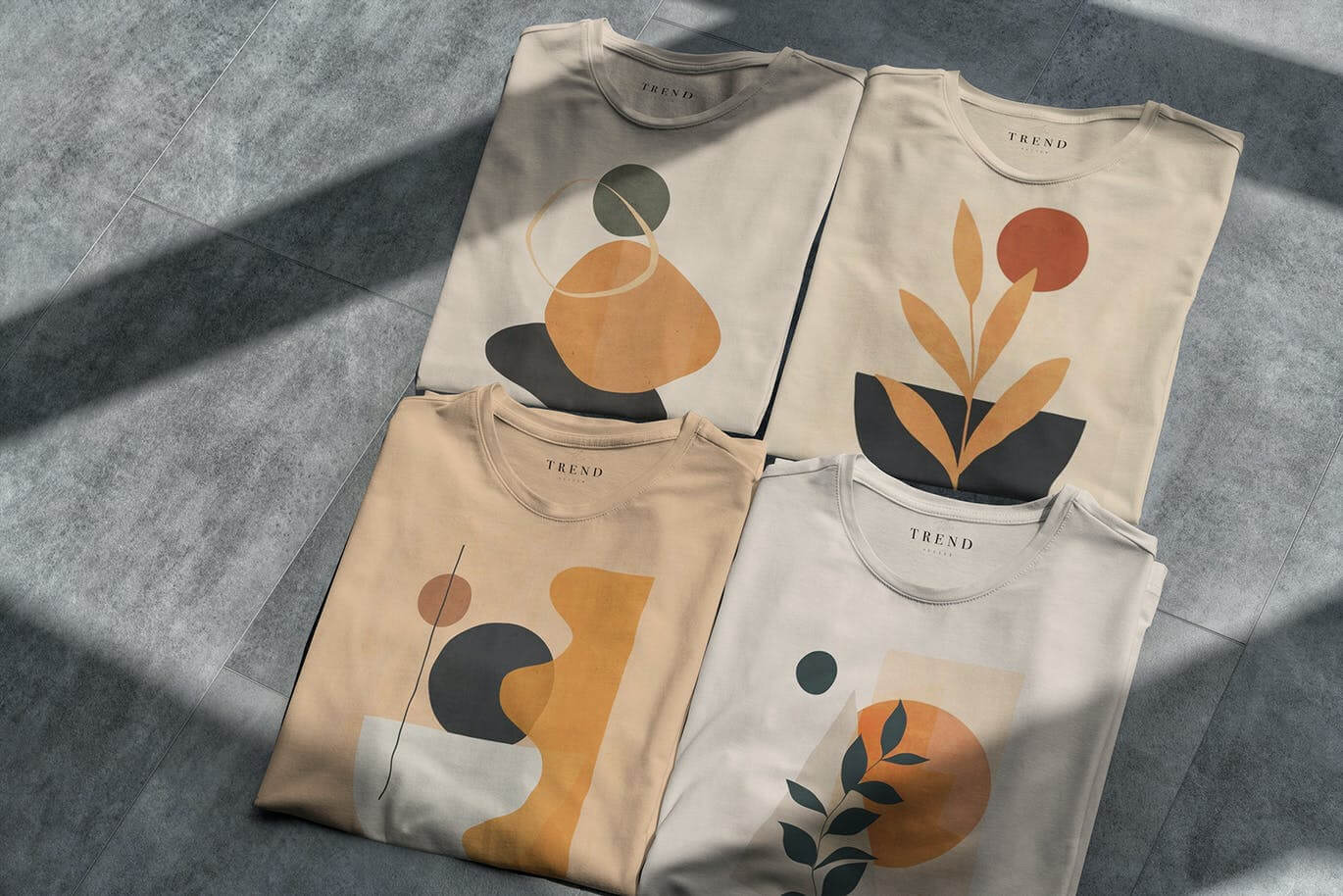 10个高端真实有逼格的T恤服装VI样机PSD素材包