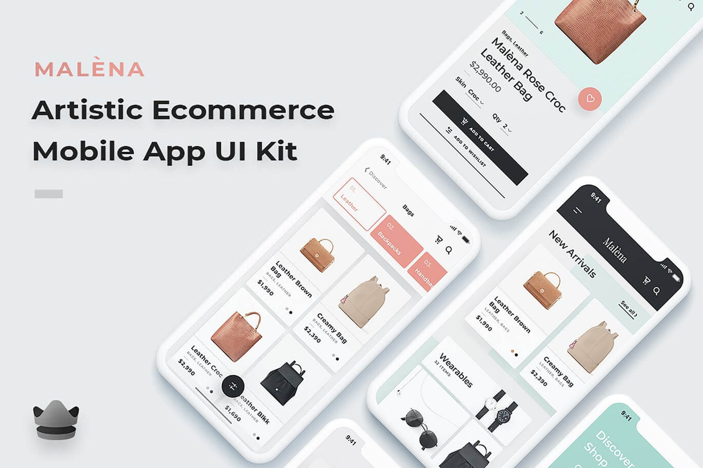 22个精美高品质电商APP UI KITS素材包