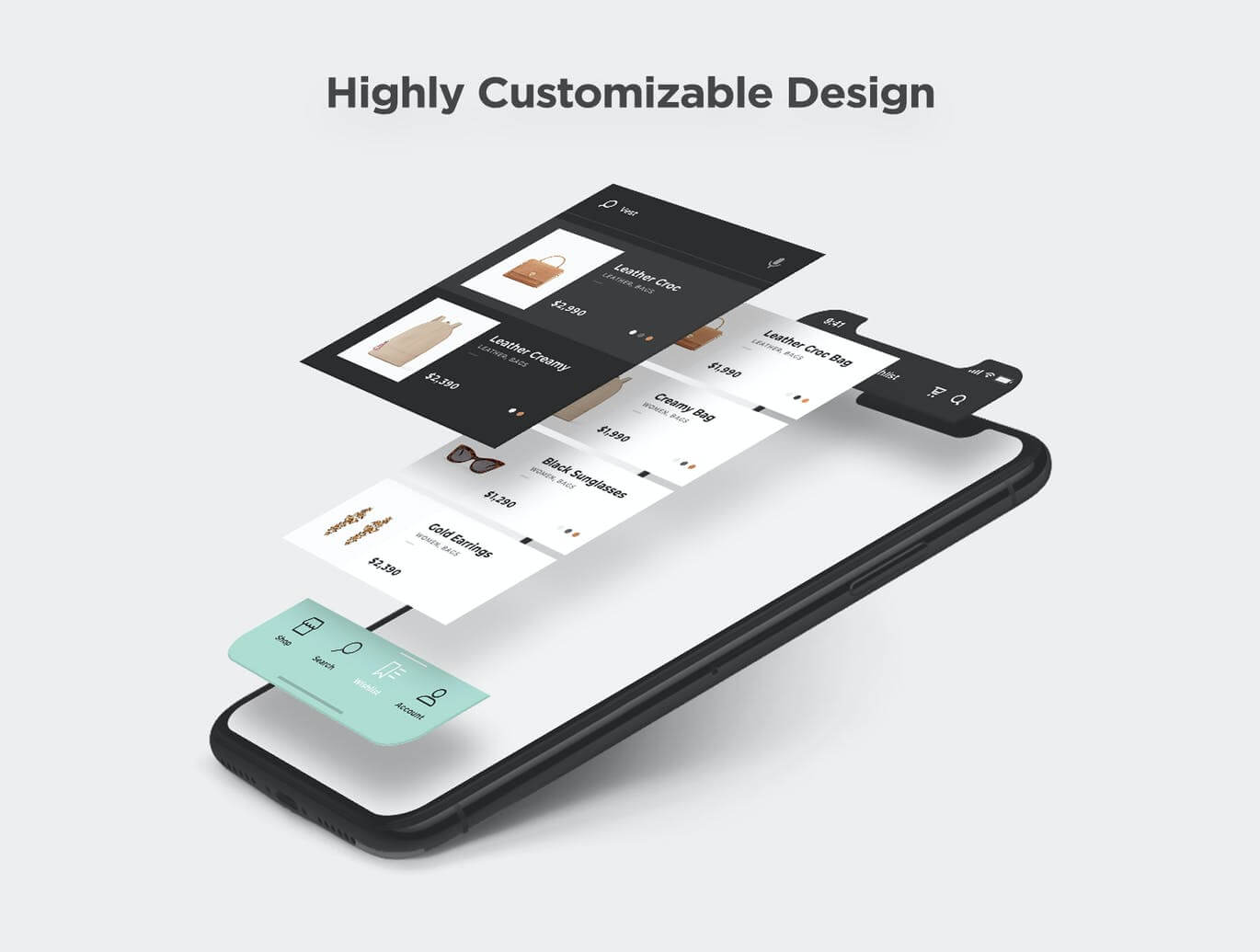 22个精美高品质电商APP UI KITS素材包