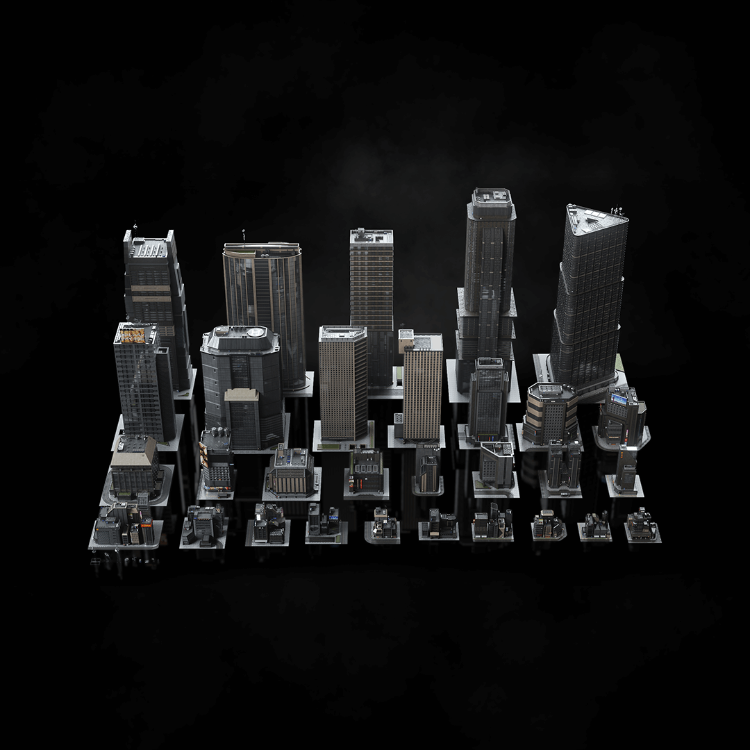 Kitbash3D NeoTokyo2新东京2科幻城市建筑C4D模型素材包