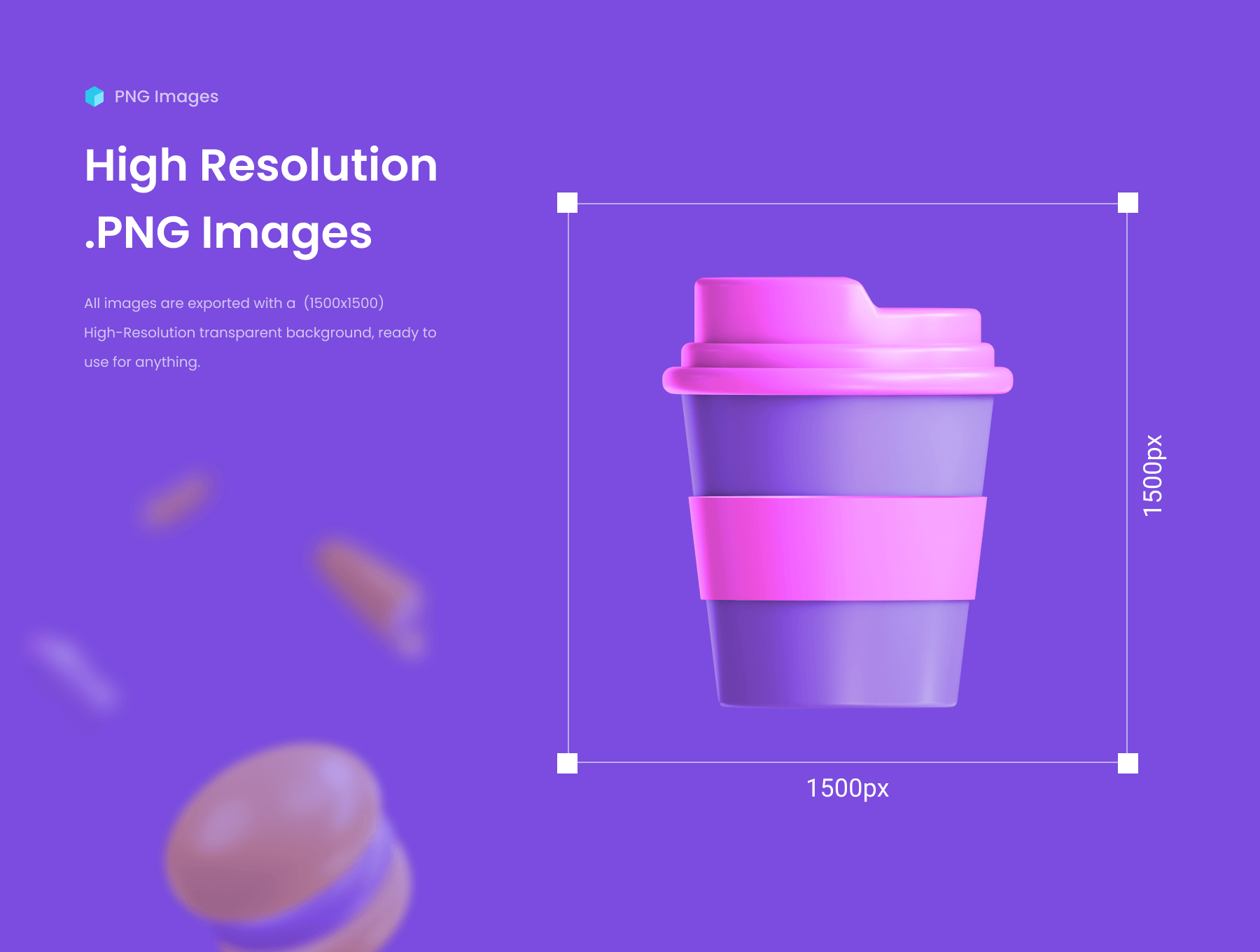 30个非常惊艳的3D食物和饮料主题图标素材