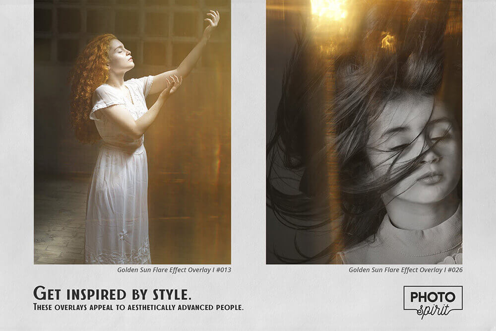 金色太阳光耀斑照片叠层JPG素材