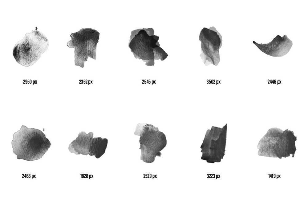 89个高品质水彩艺术PS笔刷素材