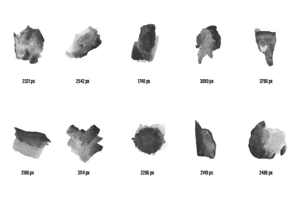 89个高品质水彩艺术PS笔刷素材
