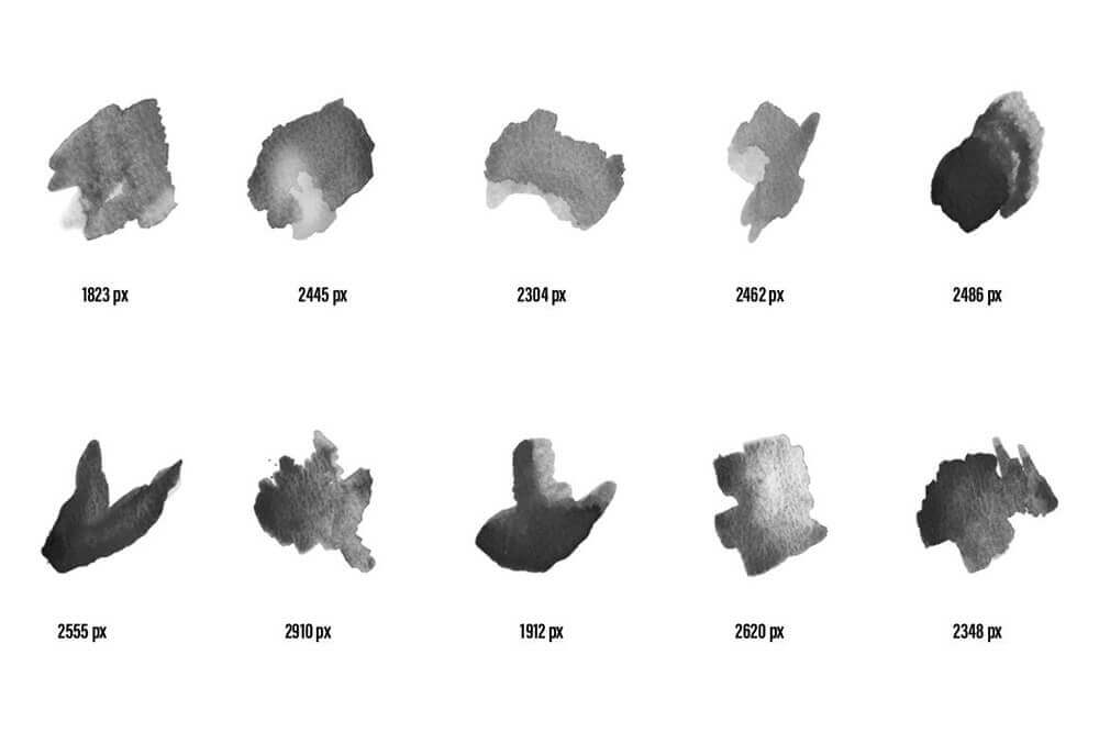 89个高品质水彩艺术PS笔刷素材