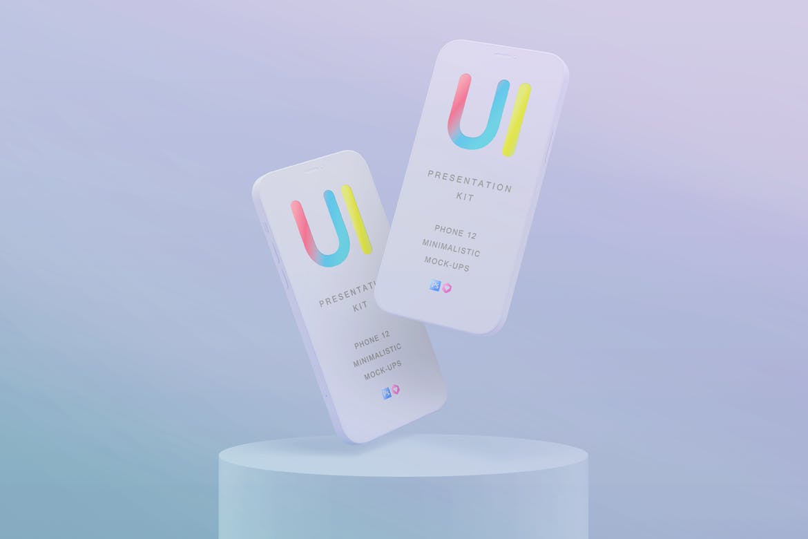 逼真高品质iPhone 12样机展示PSD素材包