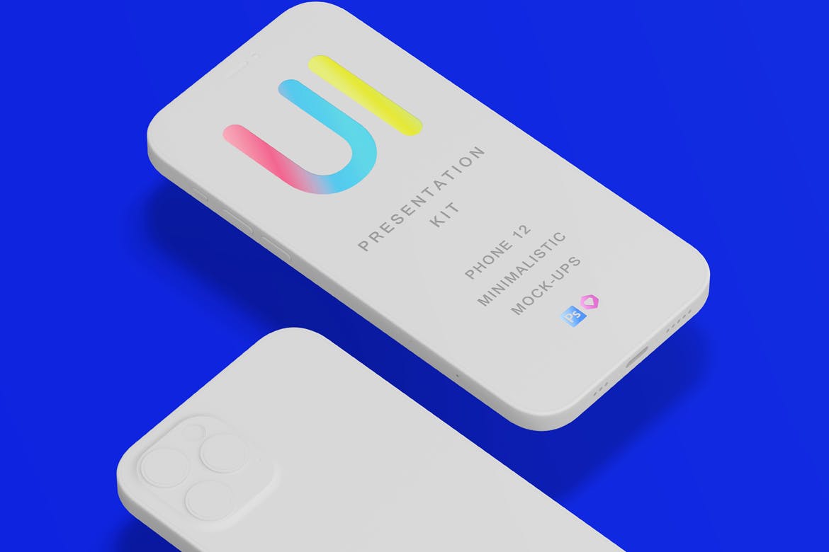 逼真高品质iPhone 12样机展示PSD素材包