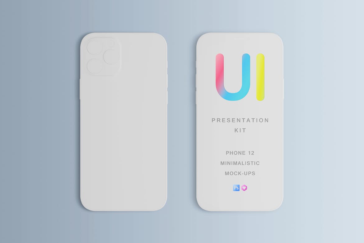 逼真高品质iPhone 12样机展示PSD素材包