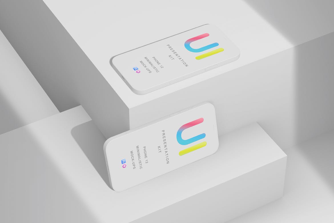 逼真高品质iPhone 12样机展示PSD素材包