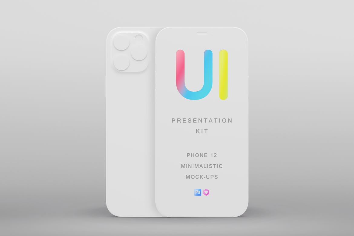 逼真高品质iPhone 12样机展示PSD素材包