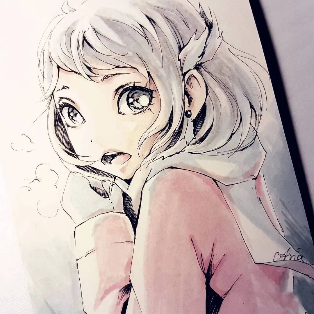 画插画没感觉？这些日韩少女线稿为你画画增添不少灵感