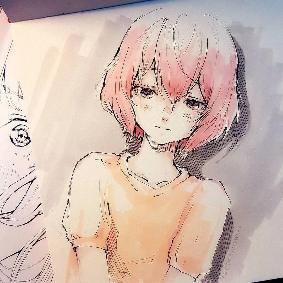 画插画没感觉？这些日韩少女线稿为你画画增添不少灵感