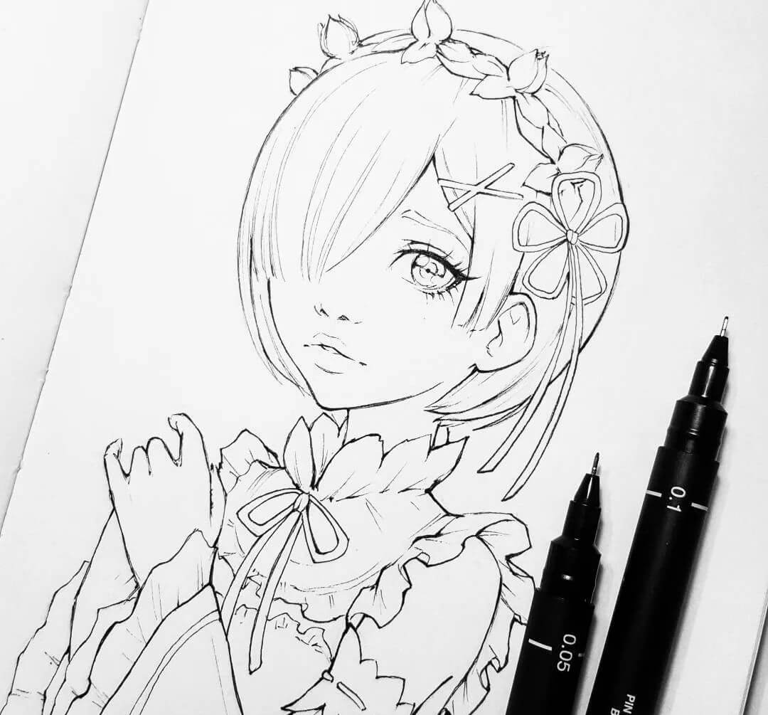 画插画没感觉？这些日韩少女线稿为你画画增添不少灵感