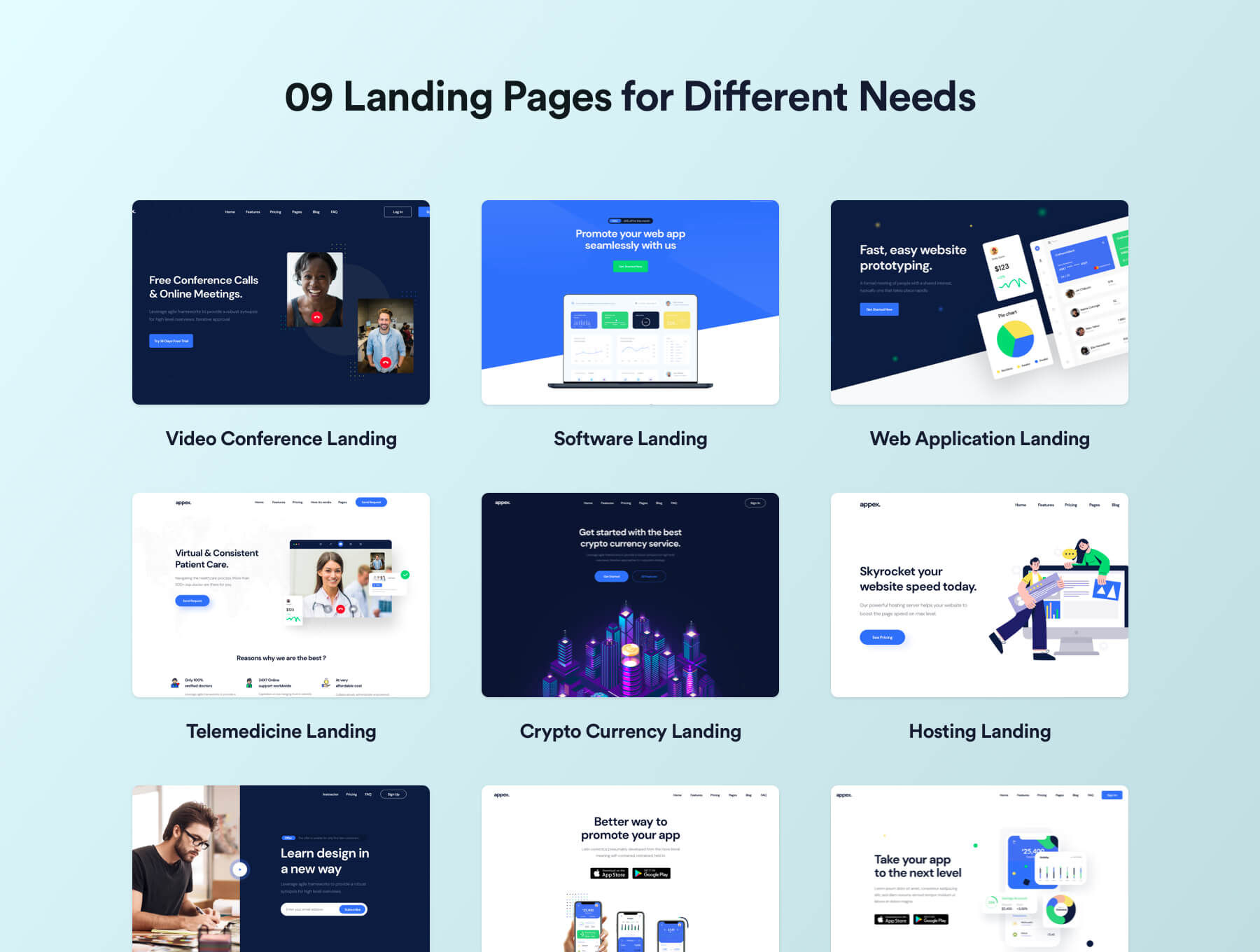 一套适用于SaaS、初创公司的设计精美登录页面模板