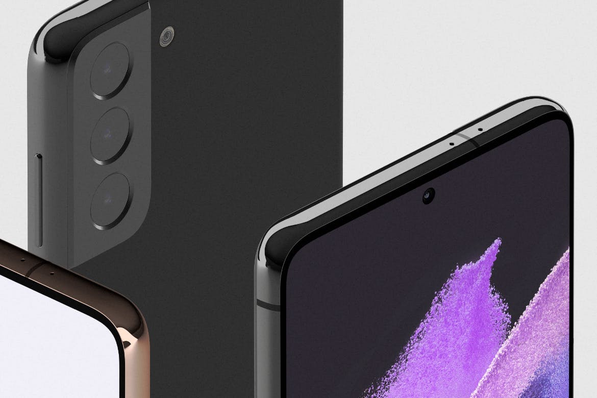 三星Galaxy S21等距APP UI样机PSD素材