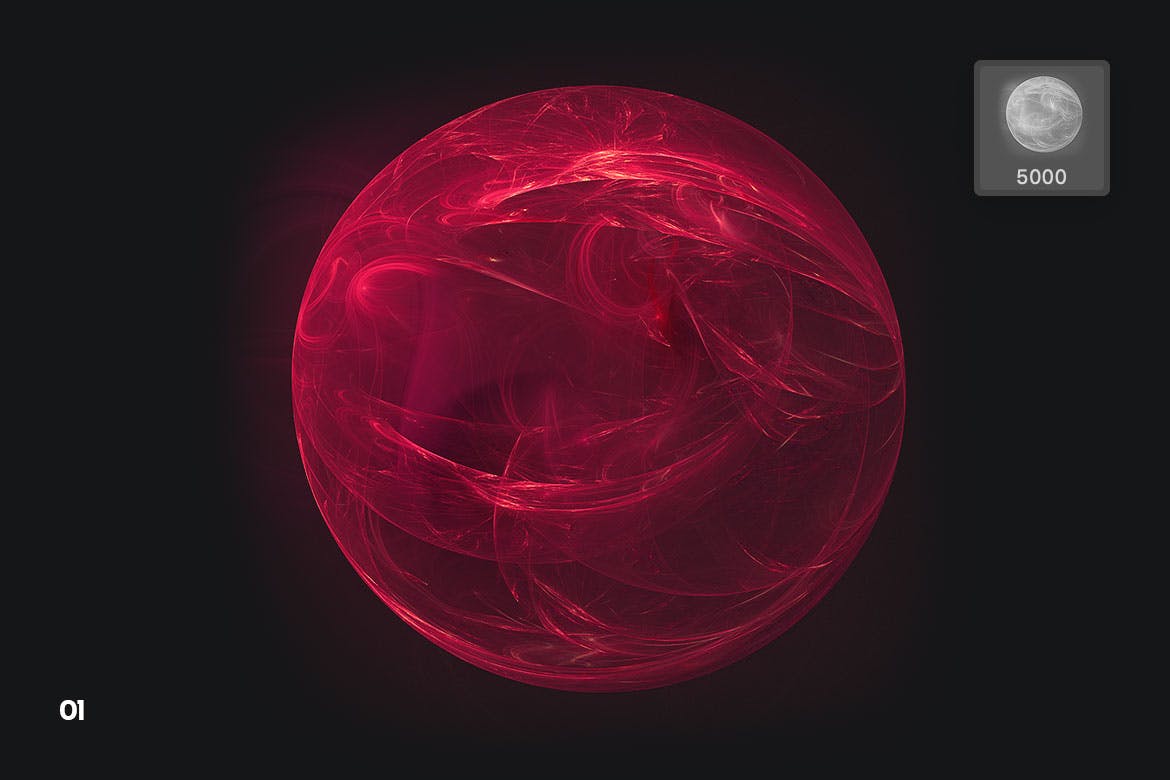 手绘抽象科技感球体PS笔刷素材