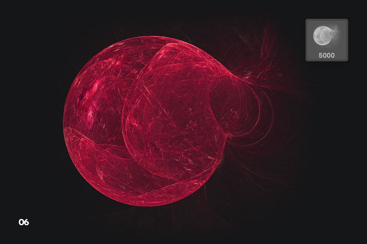 手绘抽象科技感球体PS笔刷素材