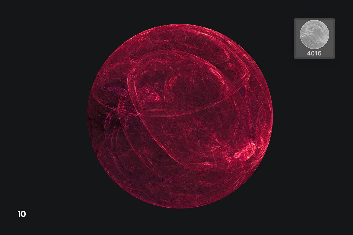 手绘抽象科技感球体PS笔刷素材