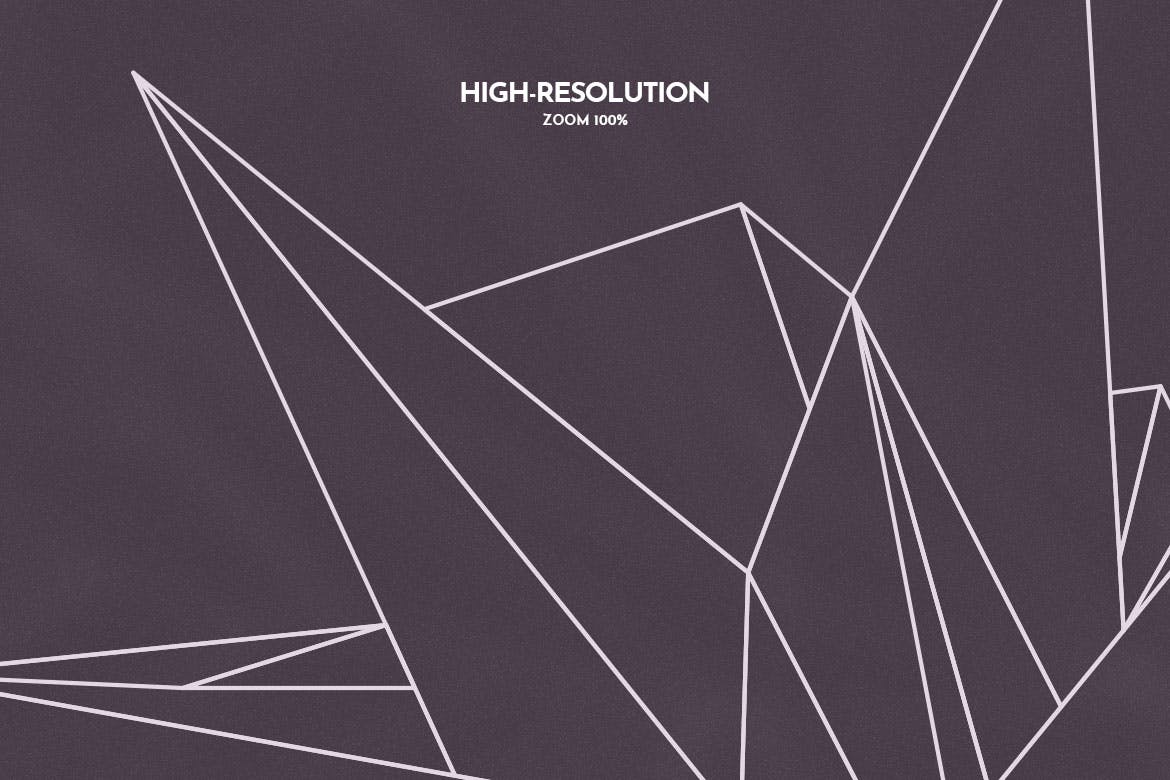 线框多边形形状Photoshop笔刷