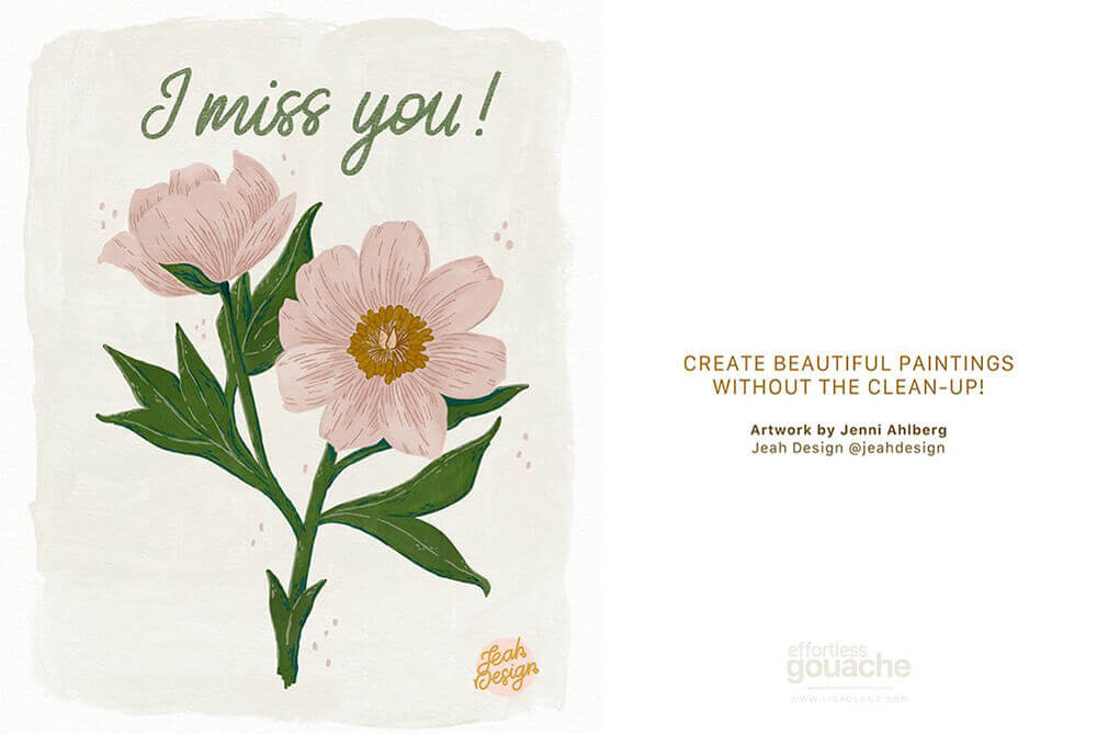 效果逼真的水粉画艺术Procreate笔刷素材