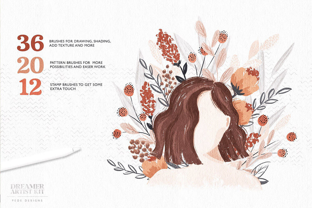 梦想家艺术家系列Procreate笔刷素材包