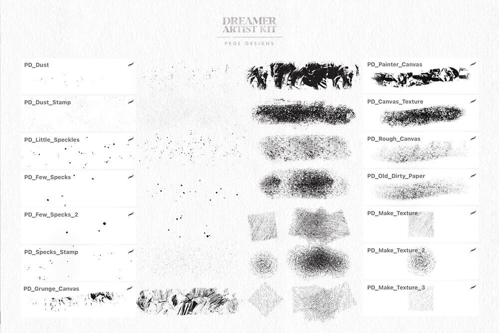 梦想家艺术家系列Procreate笔刷素材包