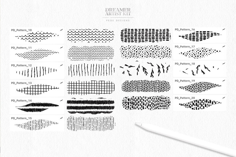 梦想家艺术家系列Procreate笔刷素材包