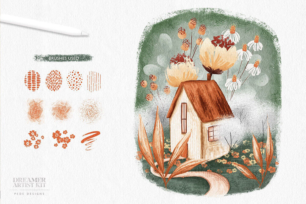 梦想家艺术家系列Procreate笔刷素材包