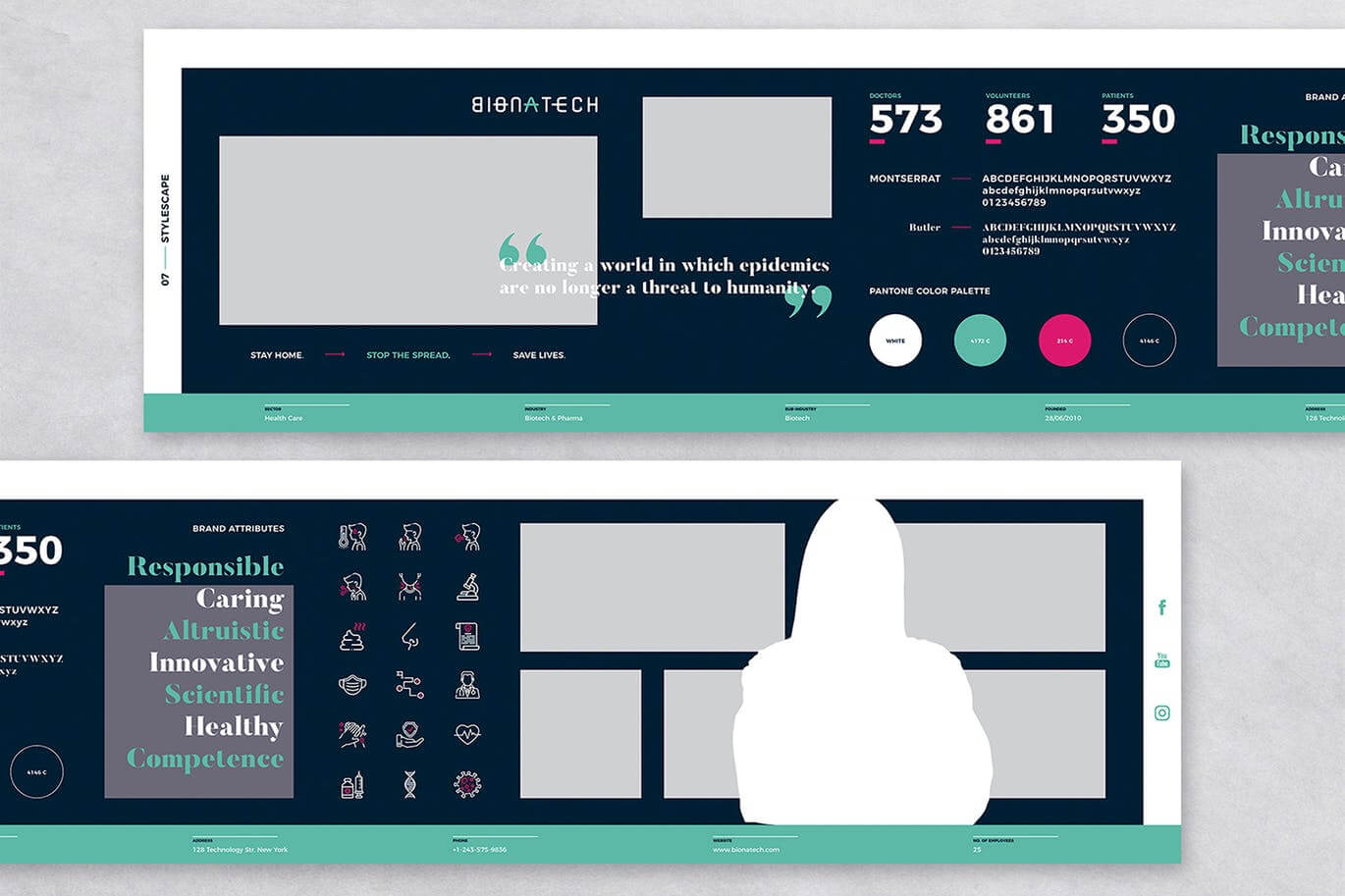 一套深蓝高端高品质banner海报设计素材模板