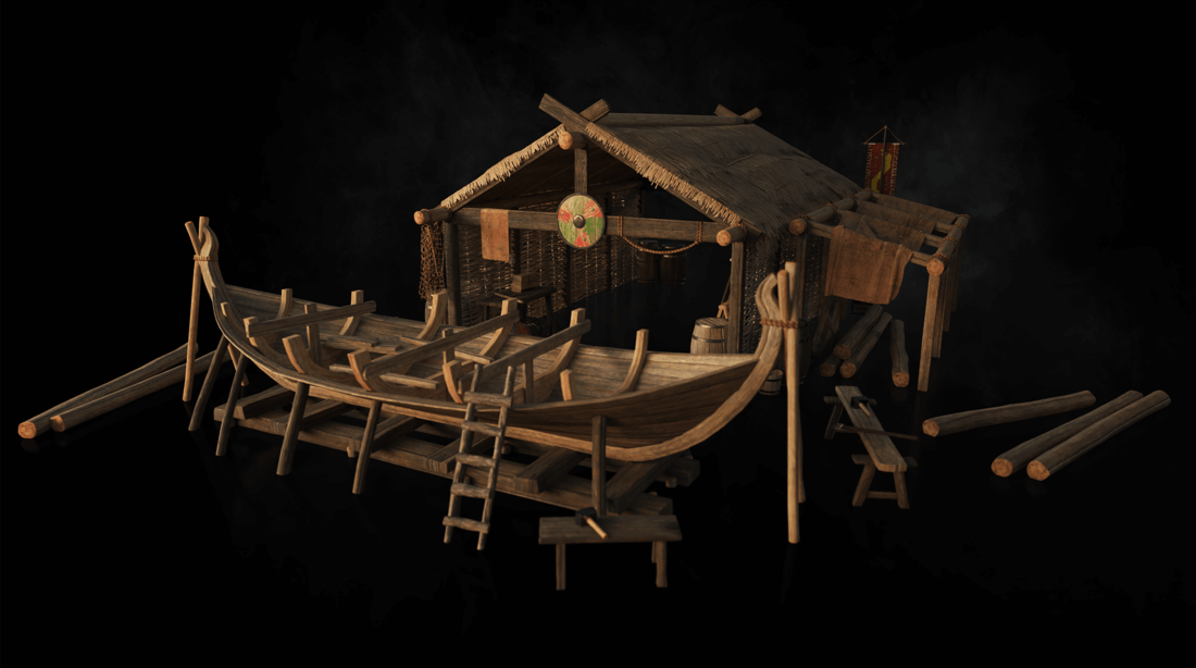 Valhalla瓦尔哈拉全套建筑C4D模型素材包（含Octane贴图）