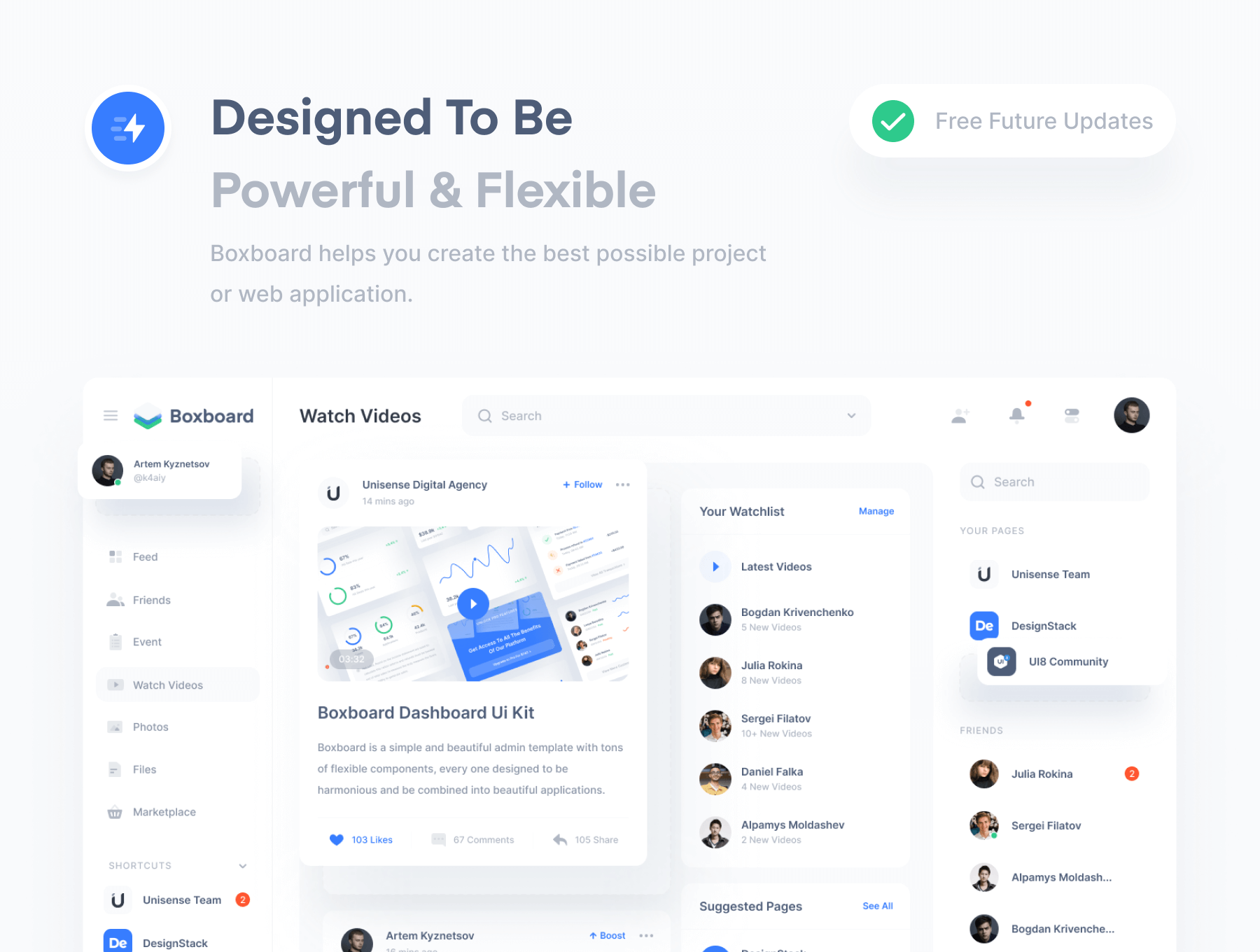 一套适合于所有领域的简洁现代后台管理UI KIT素材包