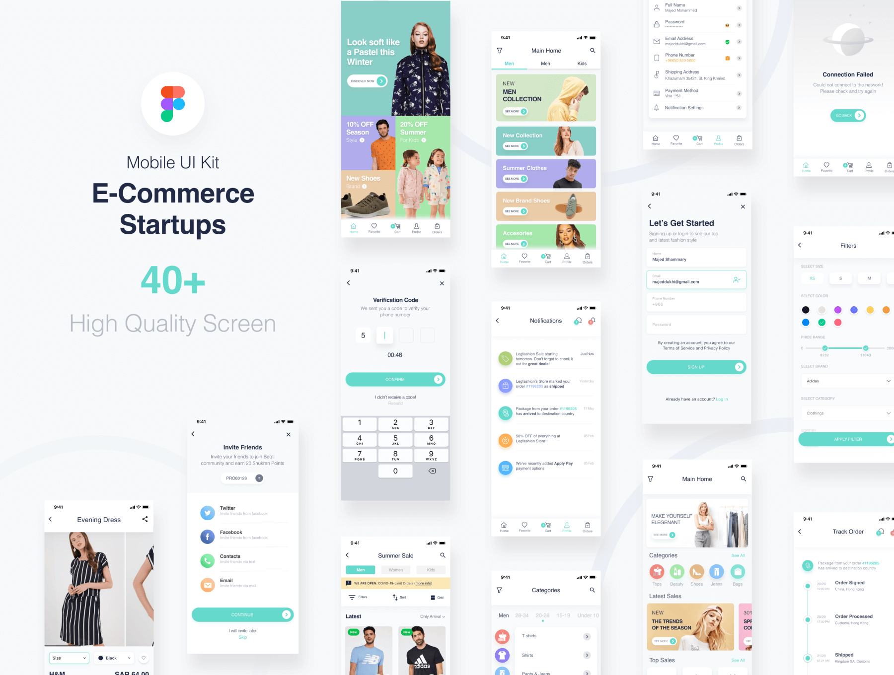 49个网上电子商务网上购物APP UI KIT界面