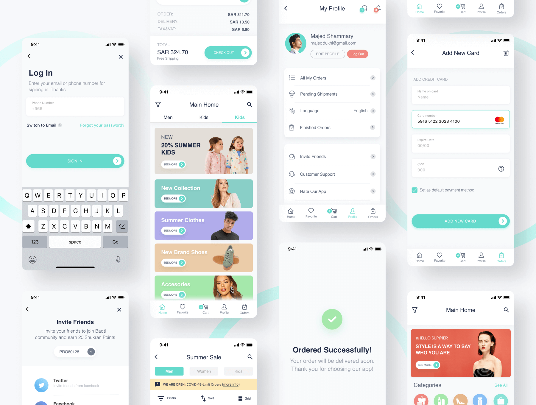 49个网上电子商务网上购物APP UI KIT界面