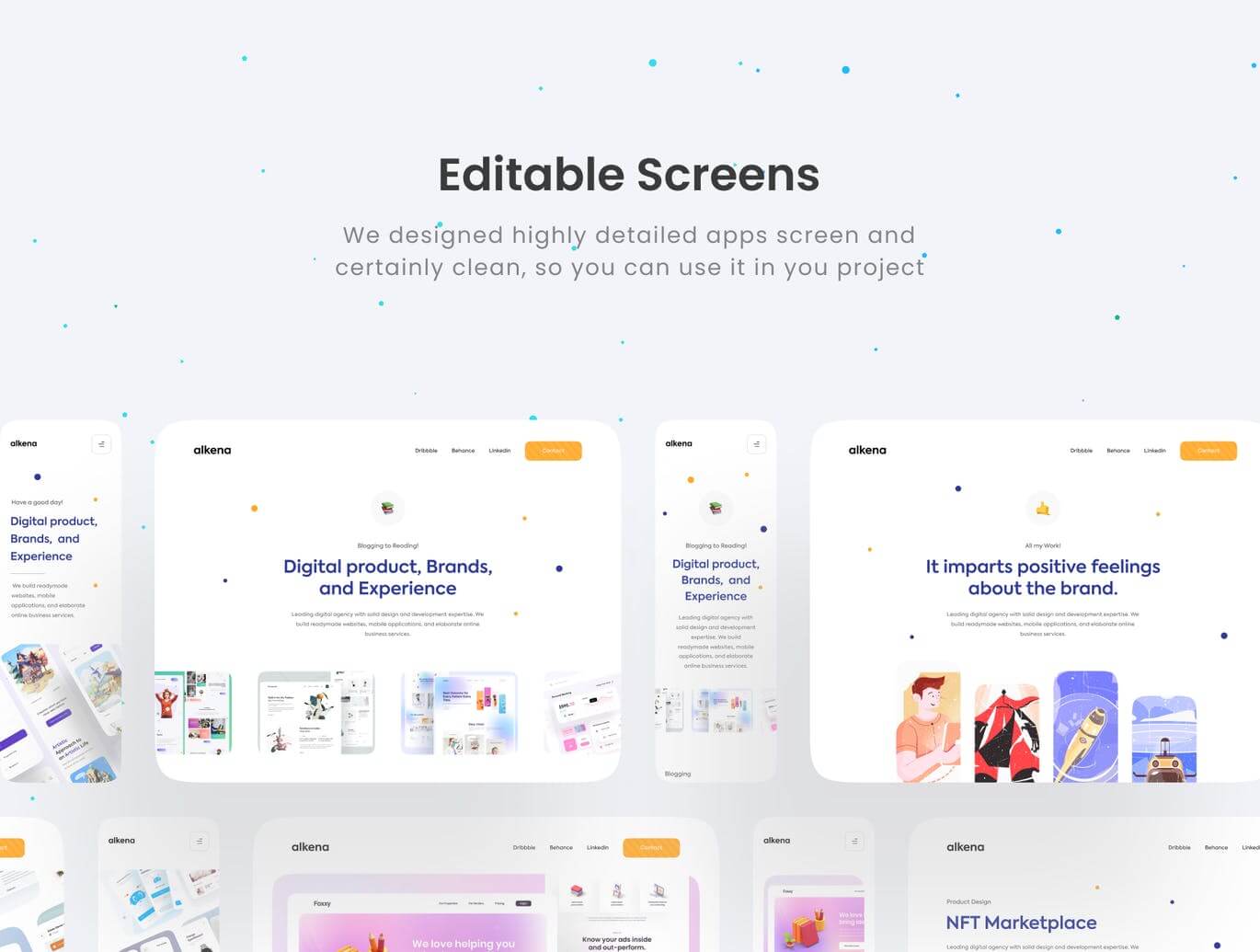 一套简洁高品质登录页面APP UI KIT素材包