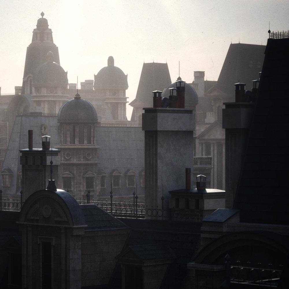 精品素材:Kitbash3D-ArtNouveau新古典主义伦敦罗马巴黎等城市建筑C4D模型完整版(含Octane贴图)