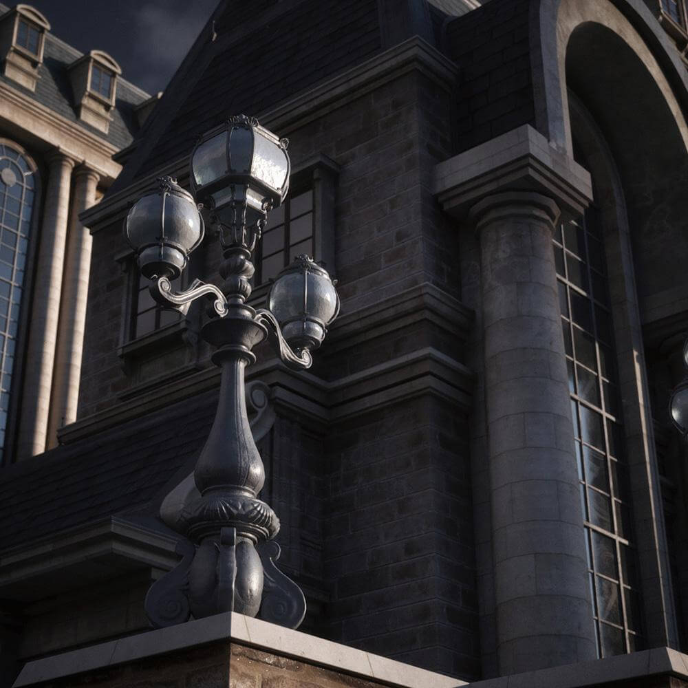 精品素材:Kitbash3D-ArtNouveau新古典主义伦敦罗马巴黎等城市建筑C4D模型完整版(含Octane贴图)